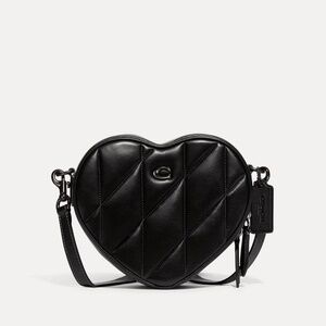 Coach Quilted Leather Heart Crossbody Bag NWT!